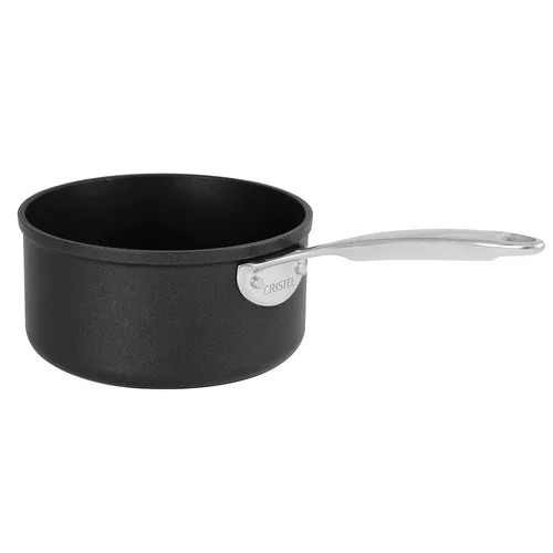 Cristel Castel Pro Ultralu Nonstick Saucepan with Glass Lid