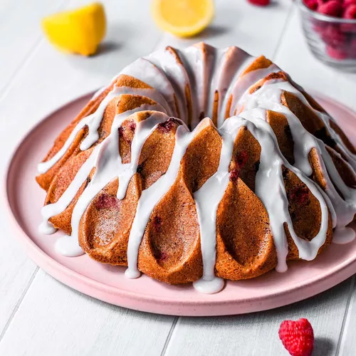 Raspberry Buttermilk Bundt Cake