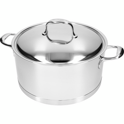 Demeyere Atlantis7 Stainless Steel Dutch Oven with Lid Just a note  it is heavy, like copper, but some things cant be helped