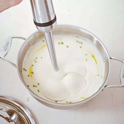 Roasted Cauliflower Soup with Truffle Oil