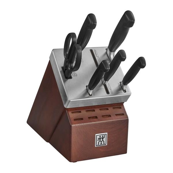 Zwilling Four Star Eco 7-Piece Self-Sharpening Knife Block Set