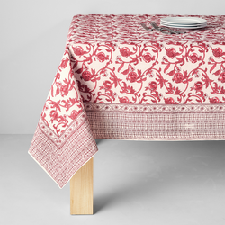 Sur La Table Floral Blossom Tablecloth, Bordeaux Happy with these linens