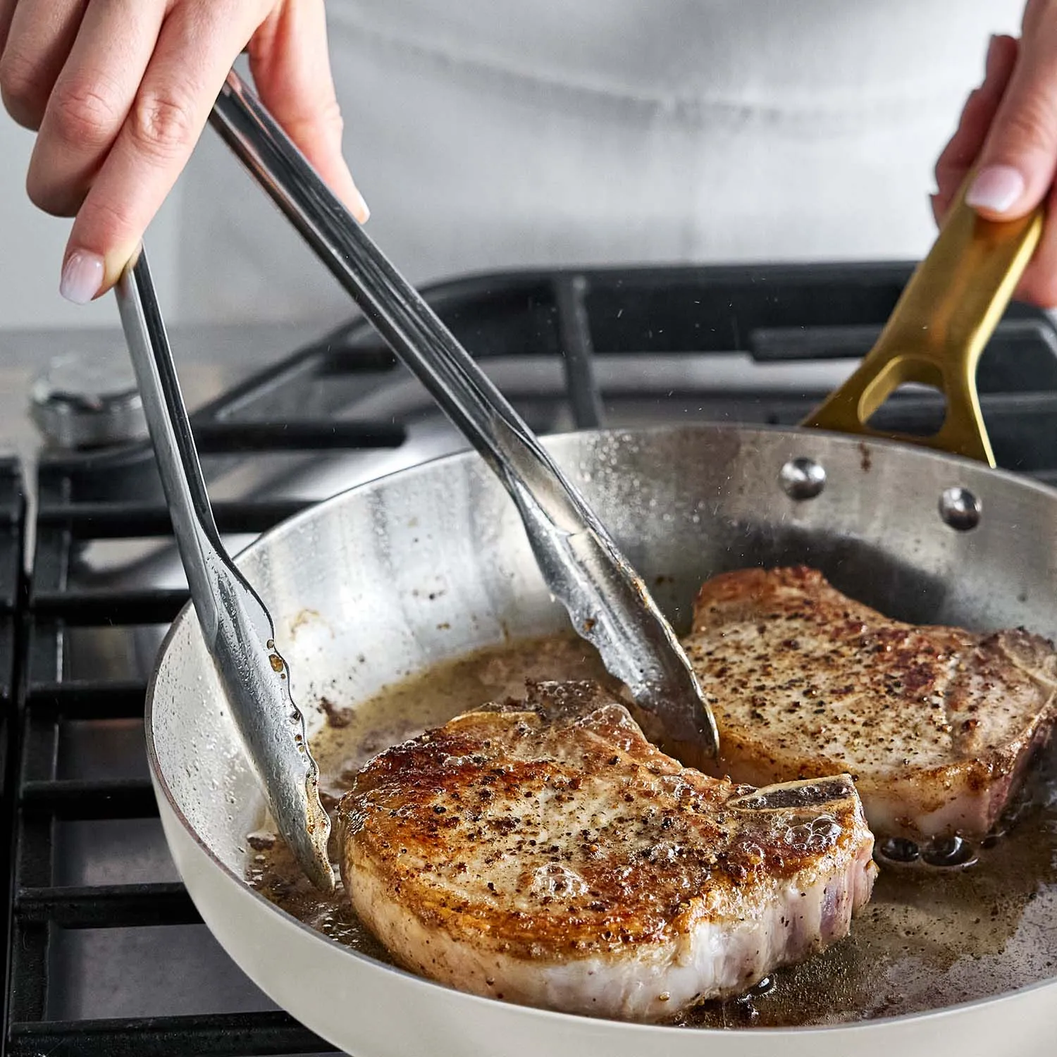 GreenPan Reserve Pro Stainless Steel Set of 2 Skillets, 10" & 12"