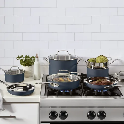 Cuisinart Chef's Classic Color Stainless Steel 11-Piece Cookware Set