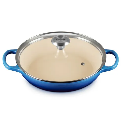 Le Creuset Signature Braiser with Glass Lid, 2.25 qt.