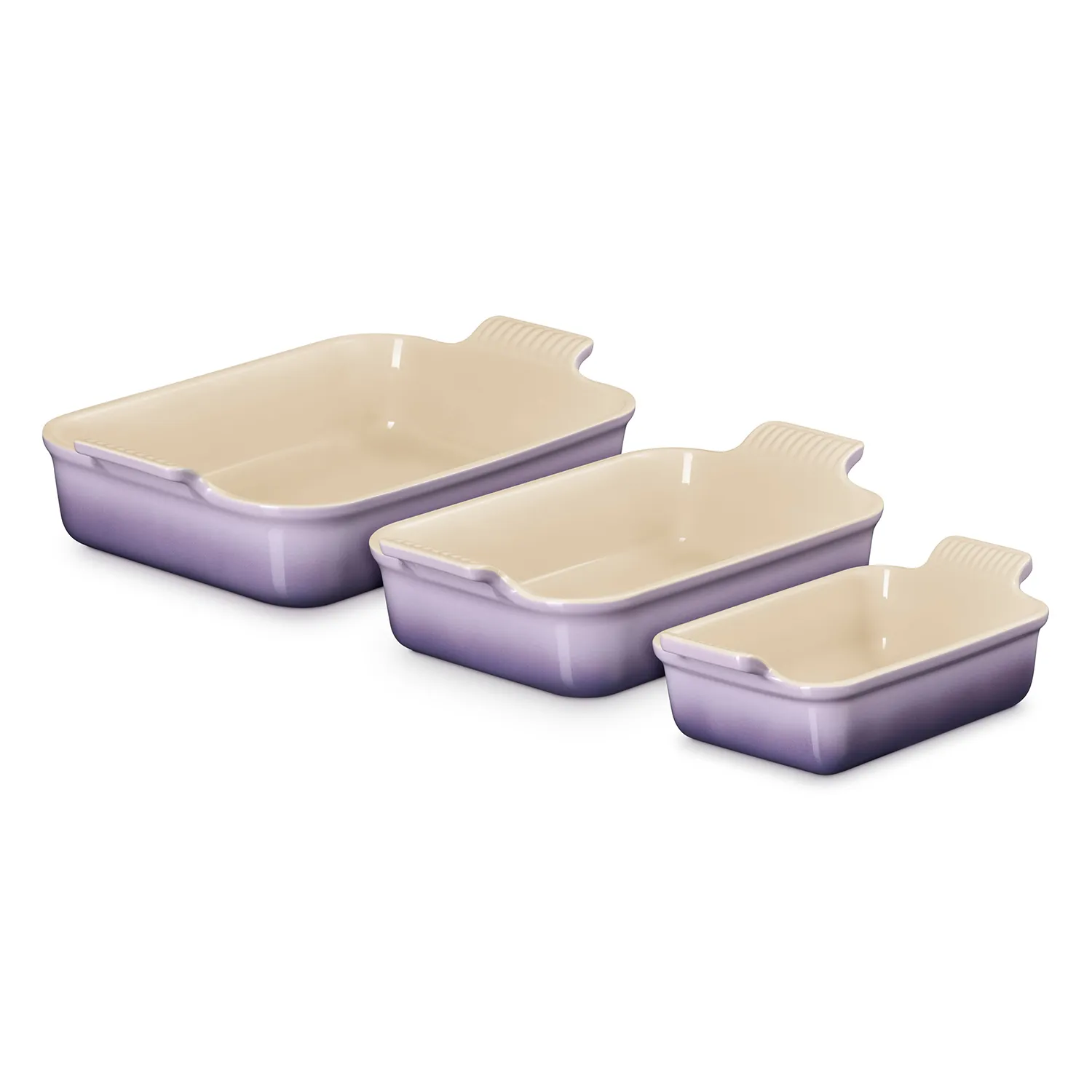 Le Creuset Heritage Stoneware 3-Piece Rectangular Baker Set