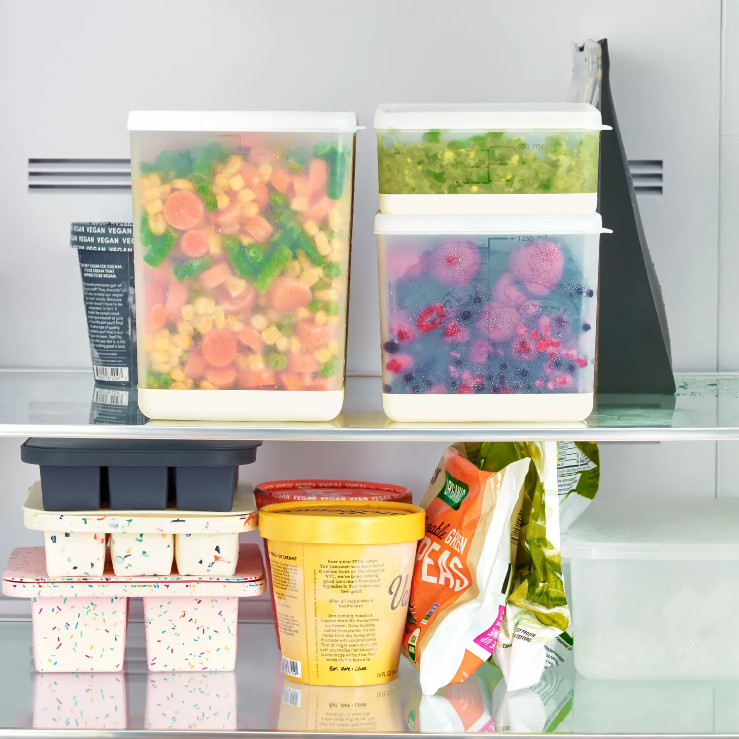 Stackable Freezer Storage Containers