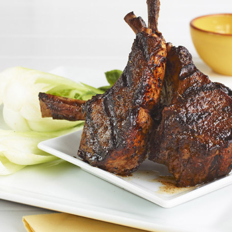 Grilled Rosemary and Dijon Lamb Chops