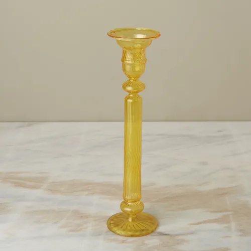 Be Home Nalia Yellow Taper Candle