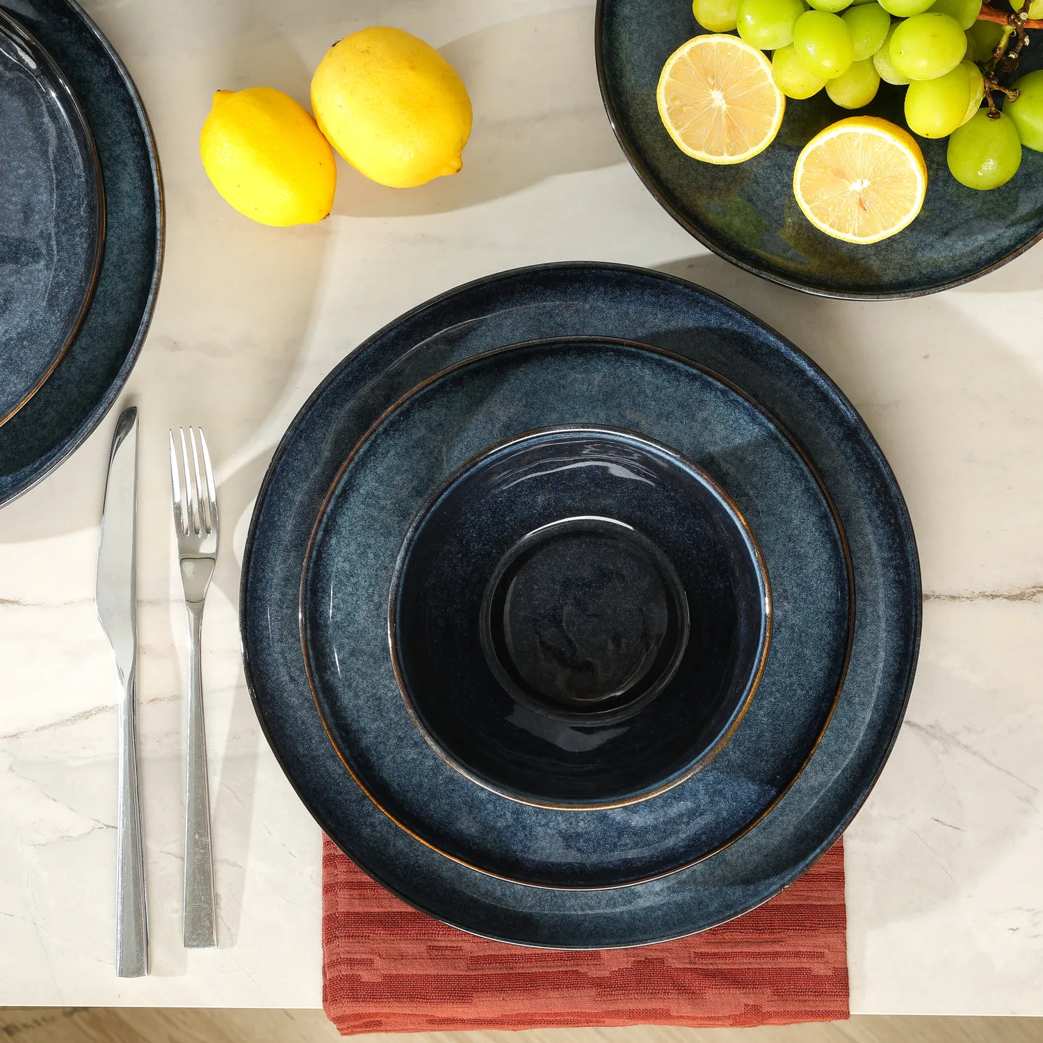 Stone Lain Mirella Stoneware 12-Piece Dinnerware Set