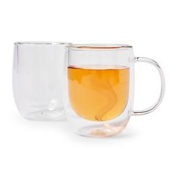 Hearth Double Walled Glass Coffee Mugs I 2, 8oz Smoked Glass Insulated  Coffee Mugs With Handles I Pe…See more Hearth Double Walled Glass Coffee  Mugs I