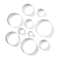 Round Cookie Cutters, Set of 10
