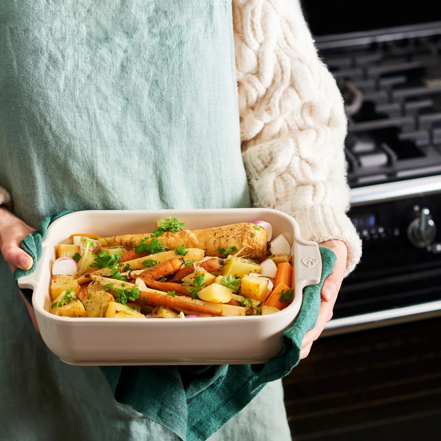 Peugeot Appolia Stoneware Rectangular Baker, 10" x 8"