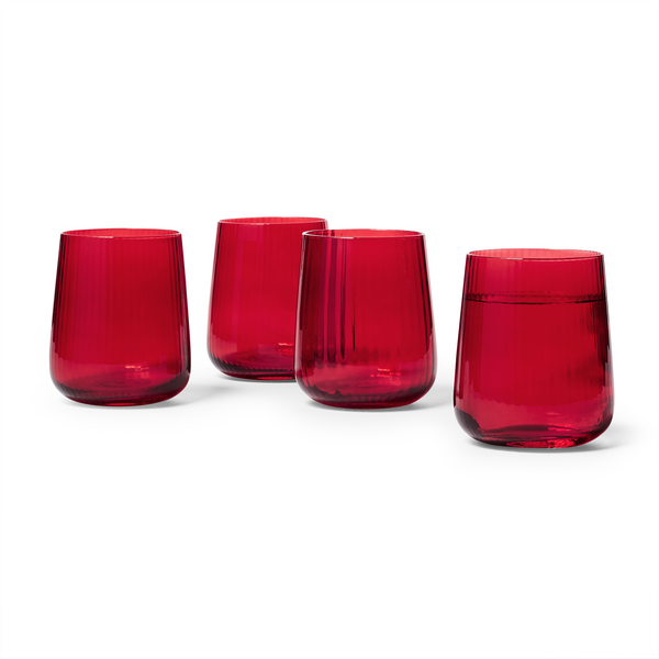 Sur La Table Red Stemless Wine Glass