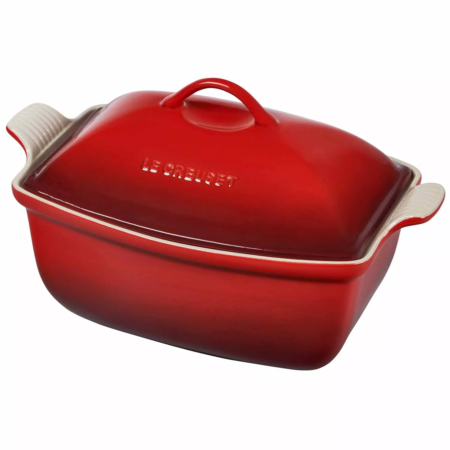 Le Creuset 3.5 Quart Covered Rectangular Stoneware Casserole