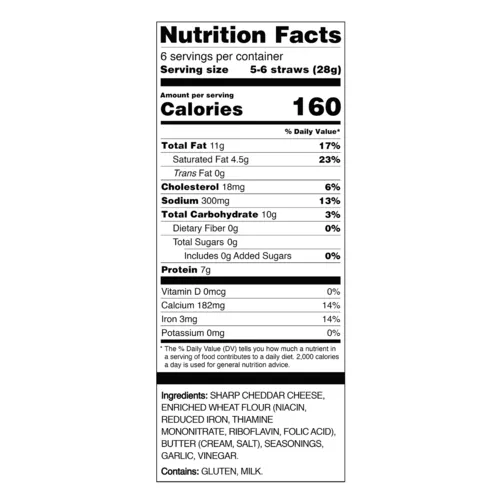 Sur La Table Cheese Straws Bar Snack