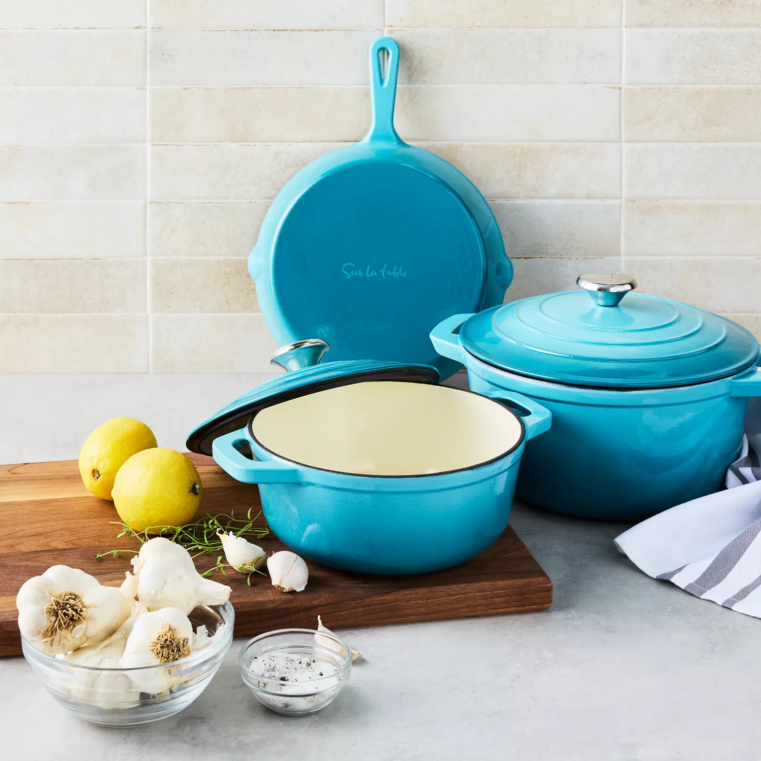 Sur La Table Enameled Cast Iron 5-Piece Set