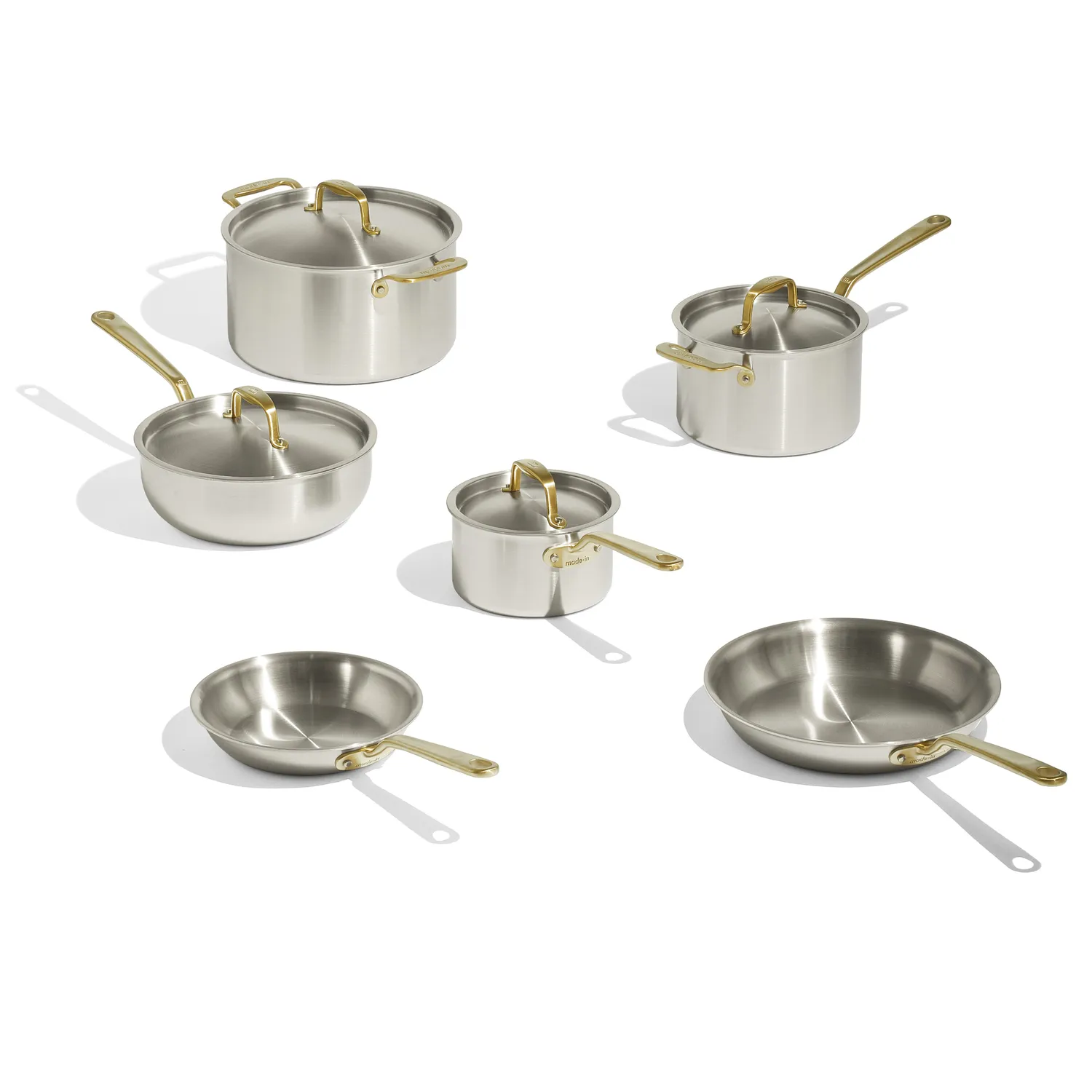Made In Stainless Clad 10-Piece Cookware Set