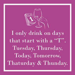 Paper Products "I Only Drink" Cocktail Napkins, Set of 20 I even thought I