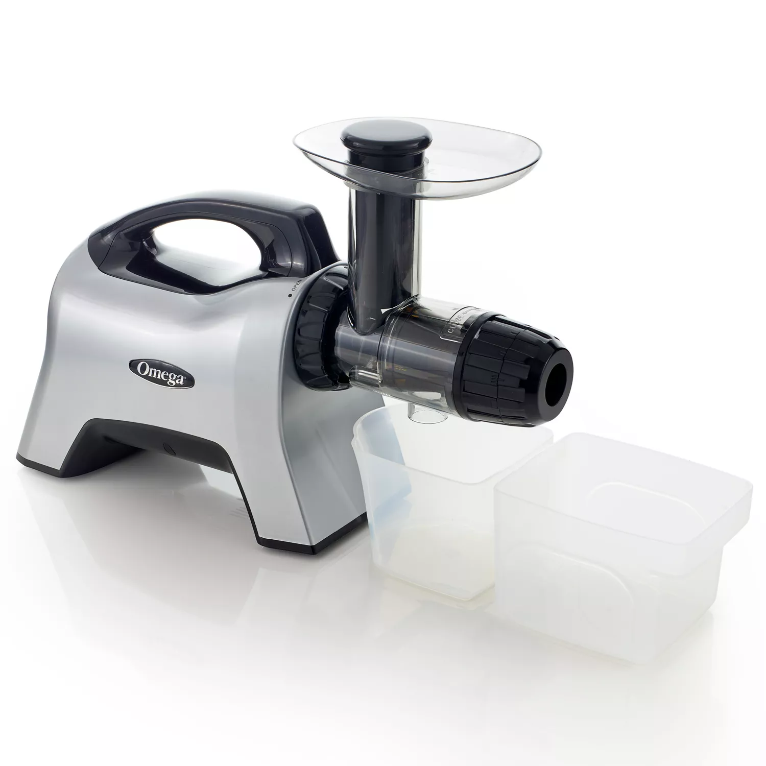 Omega Cold Press Masticating Horizontal Juicer with Nutrition System & 3-Stage Augur