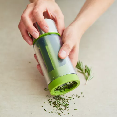 Microplane Stainless Steel Herb Mill with Herb Stripper