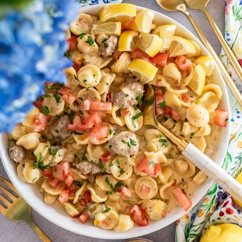 Surf and Turf Lemon Orecchiette