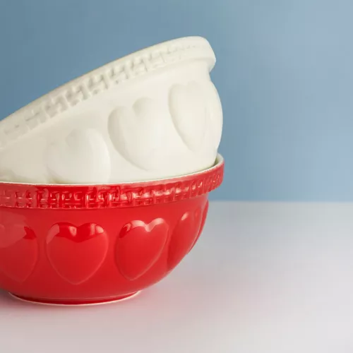 Mason Cash Heart Mixing Bowl, 4.25 Qt.