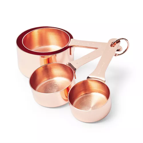 de Buyer 4827.02 Set of 4 Stainless Steel Measuring Cups, 60, 80, 125, 250 ml Capacities