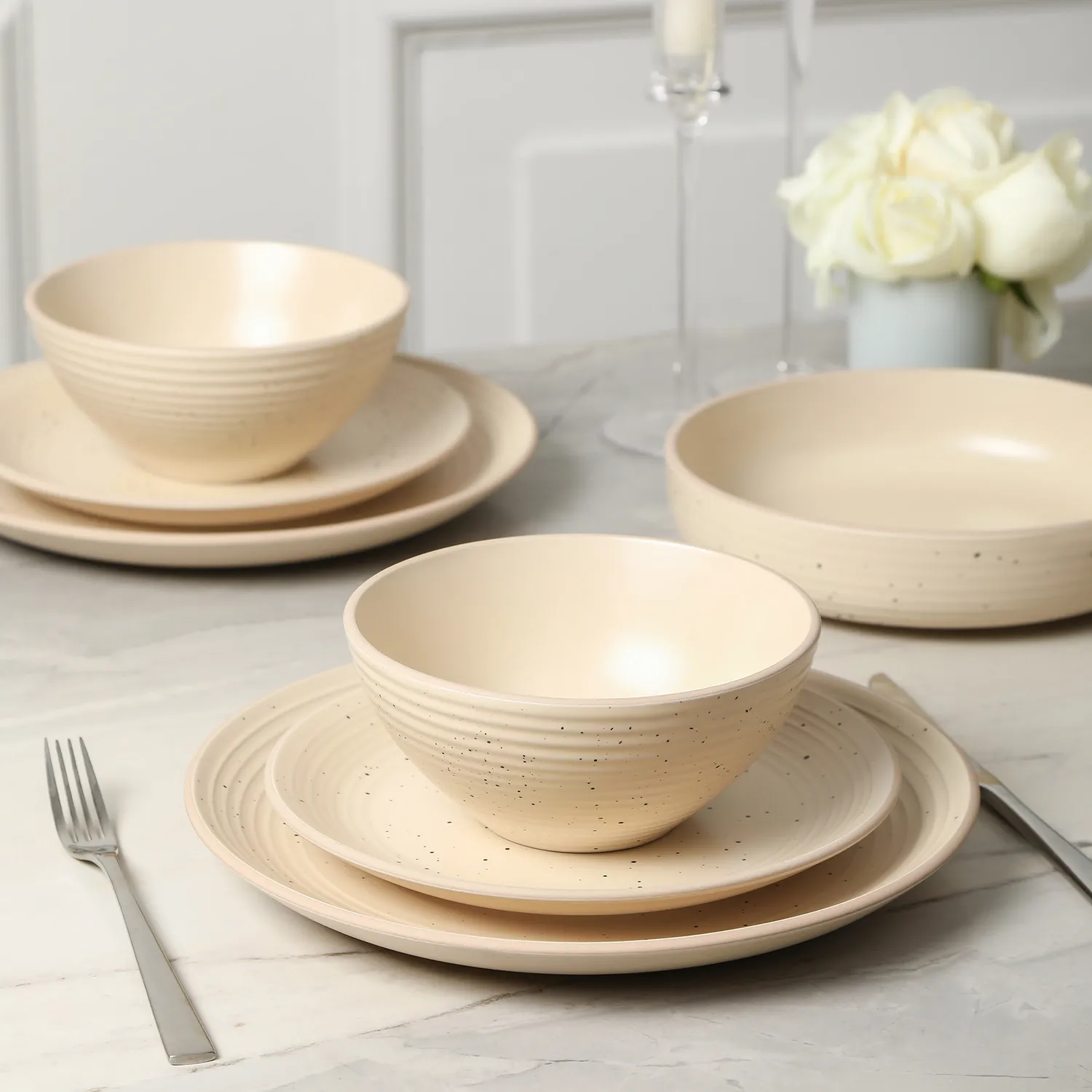Stone Lain Lauren Stoneware 16-Piece Dinnerware Set