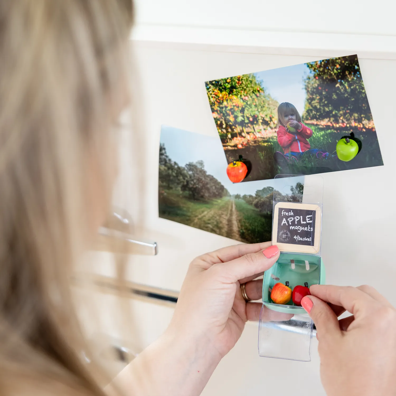 Three By Three Apple Magnets