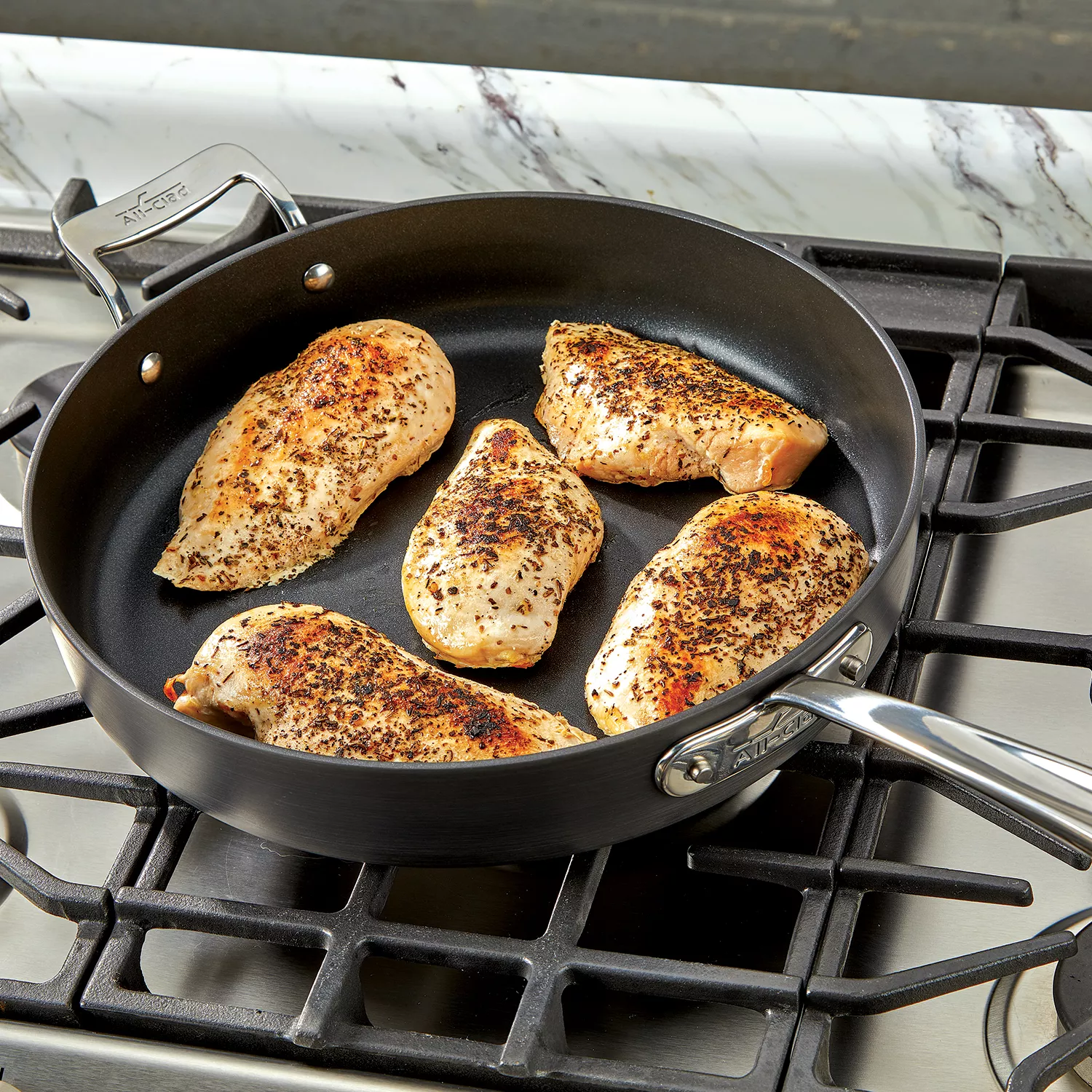 All-Clad Essentials Nonstick 4-Piece Skillet & Sauté Pan Set