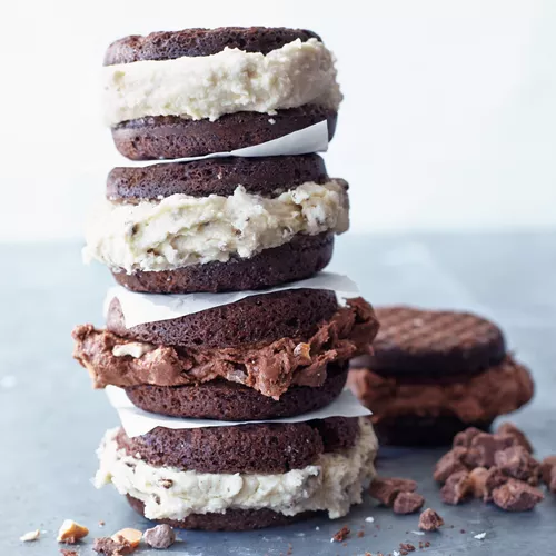 Brownie Ice Cream Sandwiches