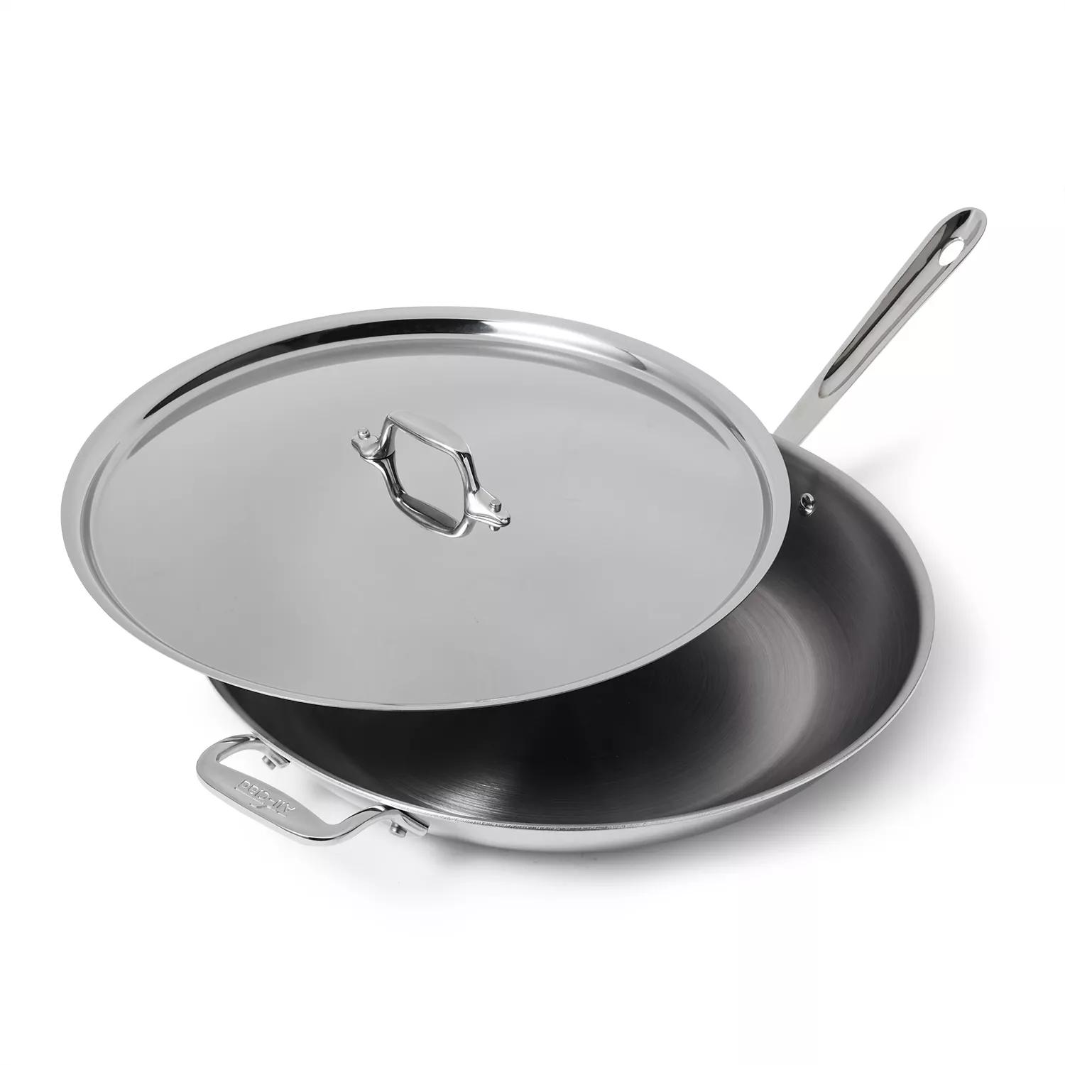 All Clad D3 Stainless Steel Skillet with Lid Sur La Table