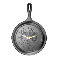 Lodge Dolly Parton 9 to 5 Cast Iron Skillet Clock, 9