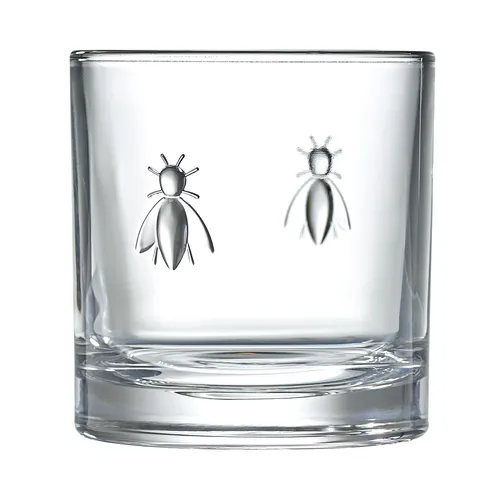 La Rochère Abeille Bee Whiskey Tumblers, Set of 4