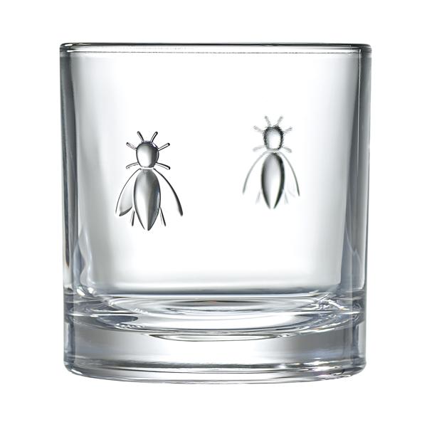 La Rochère Abeille Bee Whiskey Tumblers, Set of 4