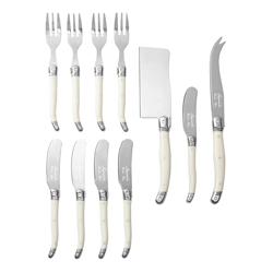 French Home 11-Piece Laguiole Style Cheese Serve Set 