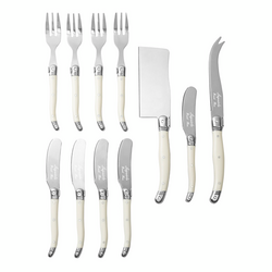 French Home 11-Piece Laguiole Style Cheese Serve Set