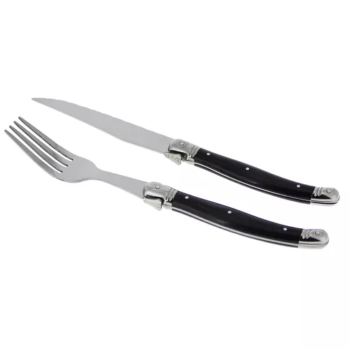 French Home Laguiole 8-Piece Steak Knife and Fork Set
