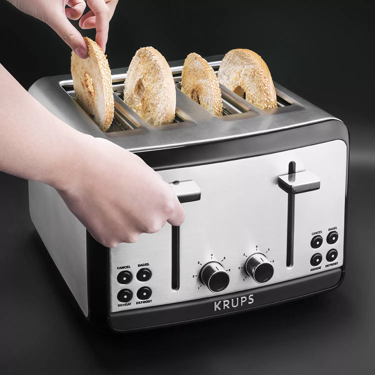 KRUPS Savoy 4-Slice Stainless Steel Toaster