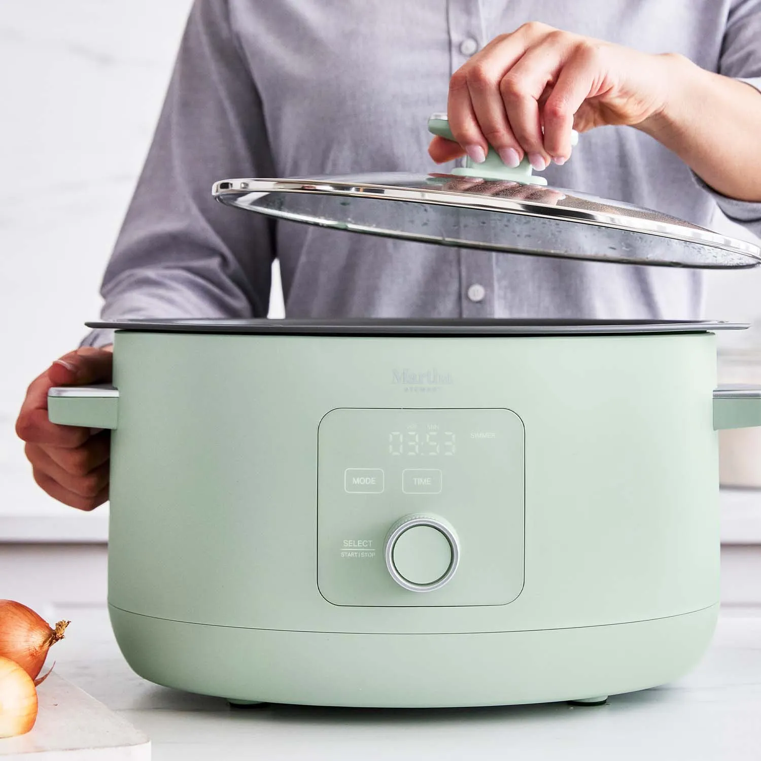 Martha Stewart by GreenPan Slow Cooker, 8qt.