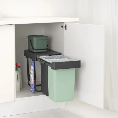 Brabantia Sort & Go 2x15 Liter Built-in Trash Can