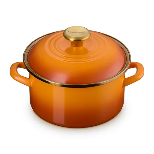 Le Creuset Petite Enameled Steel Stockpot, 3.8 qt.