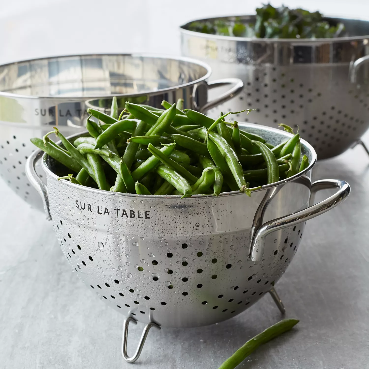 Sur La Table Stainless Steel Colanders