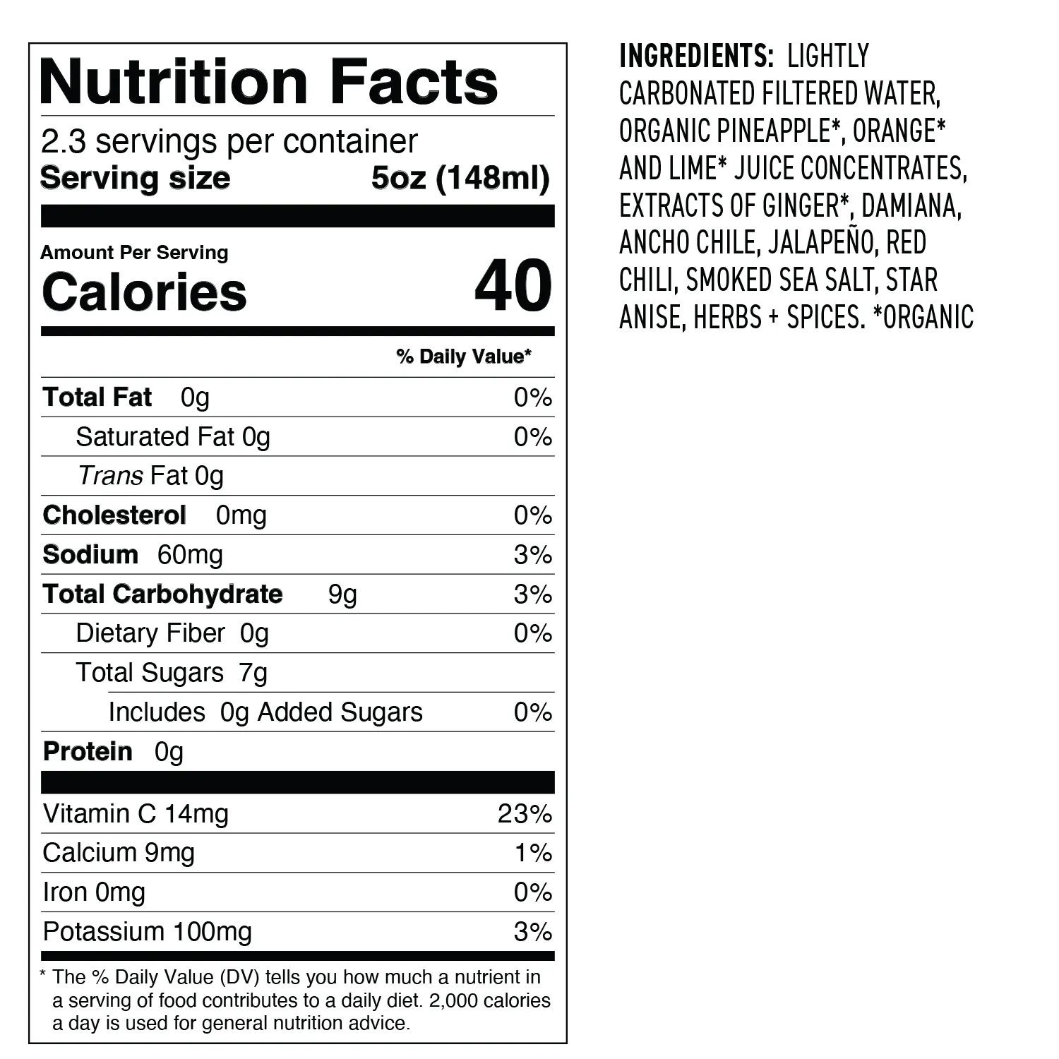 Curious Elixirs No. 2 Booze-Free Spicy Pineapple Ginger Margarita