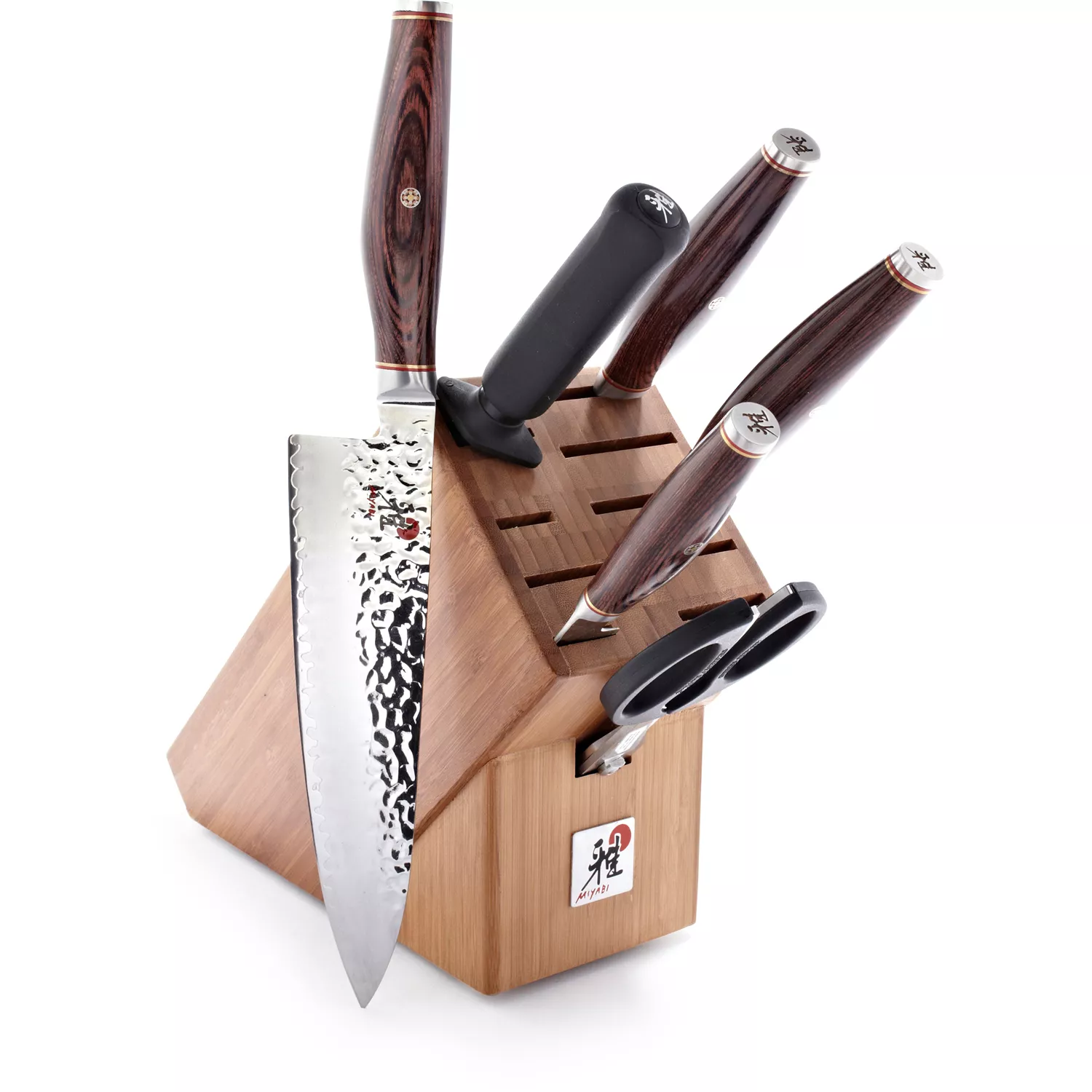 Kitchen Ceramic Knife Set with Knife Block Holder, Chef Knife, 4