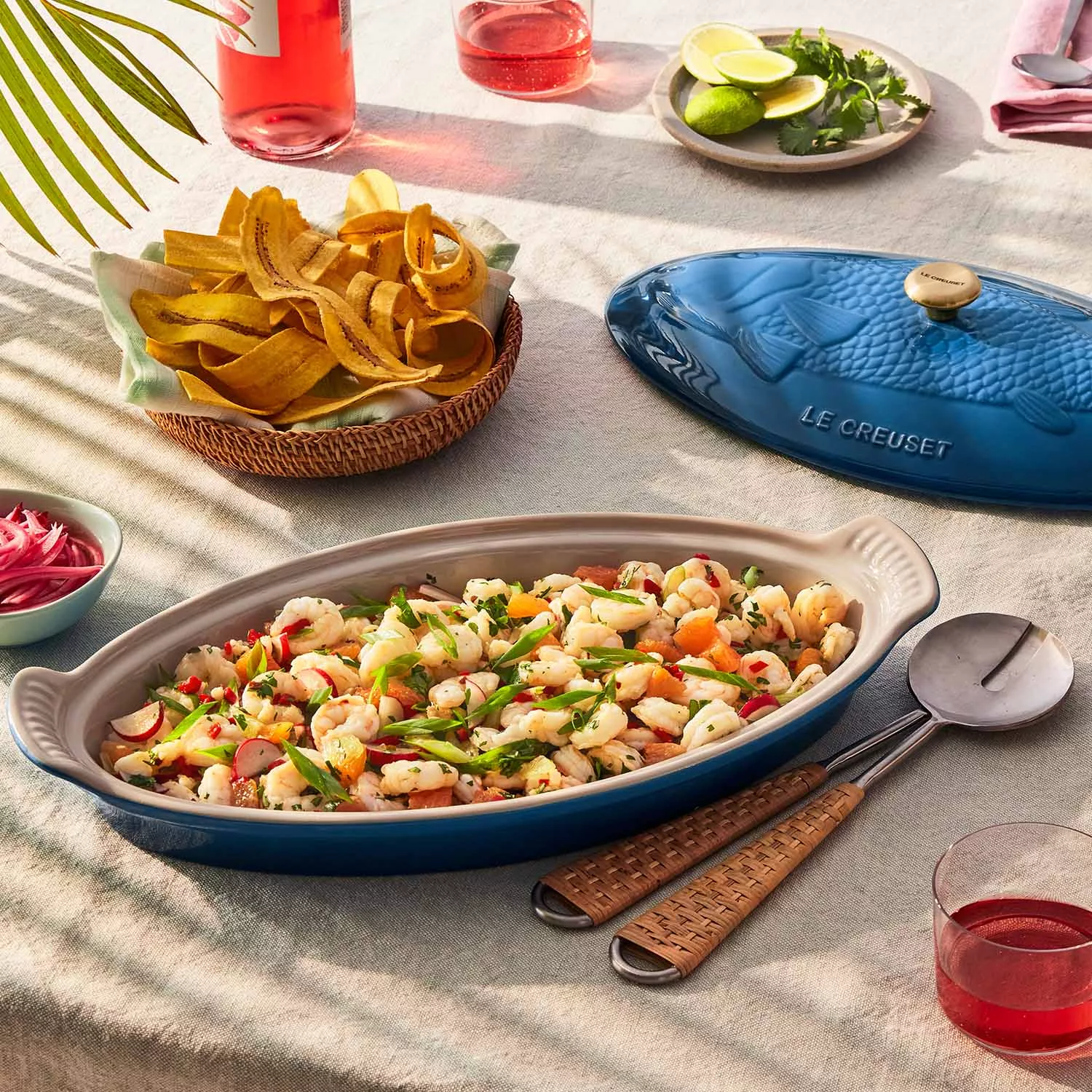 Le Creuset Oval Fish Baker with Lid