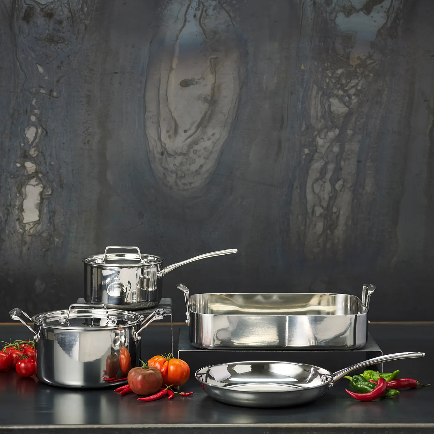 Scanpan Fusion 5 Stainless Steel Roaster, 17.25" x 9.5"
