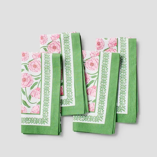 Sur La Table Primrose Floral Napkins, Set of 4
