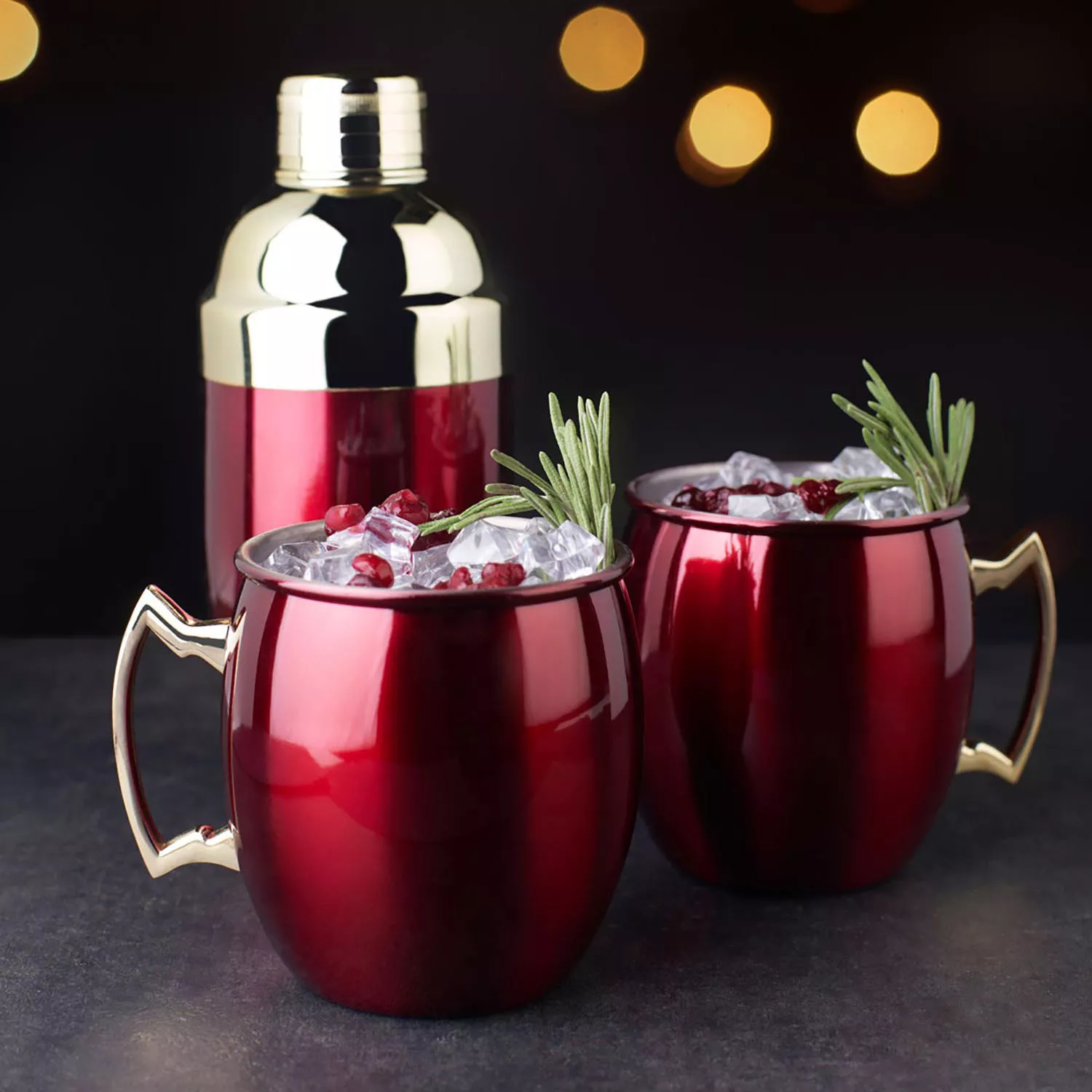 Twine Living Co. Red Mule Mugs & Classic Shaker Set